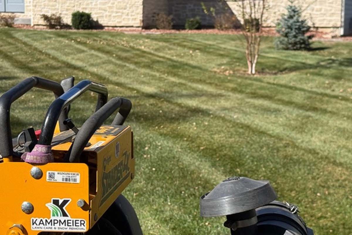 a Kampmeier lawn mower